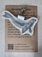 Selkie “Seal – Freedom” Talisman – Free Motion Embroidered Patch / Bag Charm image 1
