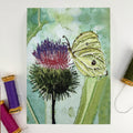 Brimstone Butterfly Embroidery Print - "Hope" image 0