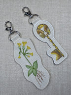 Cowslip Primrose “Faith” Talisman – Free Motion Embroidered Patch / Bag Charm image 5