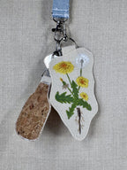Dandelion “Healing” Talisman – Free Motion Embroidered Patch / Bag Charm image 2