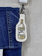 Dandelion “Healing” Talisman – Free Motion Embroidered Patch / Bag Charm image 3