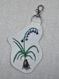 Bluebell “Magic” Talisman – Free Motion Embroidered Patch / Bag Charm image 4