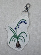 Bluebell “Magic” Talisman – Free Motion Embroidered Patch / Bag Charm image 4