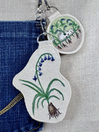 Bluebell “Magic” Talisman – Free Motion Embroidered Patch / Bag Charm image 0
