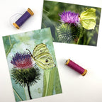 Brimstone Butterfly Embroidery Print - "Hope" image 1