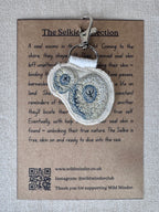 Selkie “Time Passing - Barnacles” Talisman – Free Motion Embroidered Patch / Bag Charm image 1
