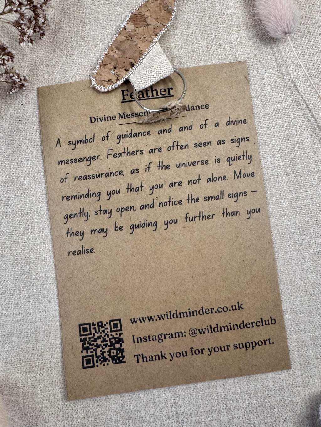 Feather Talisman Key Ring image 1