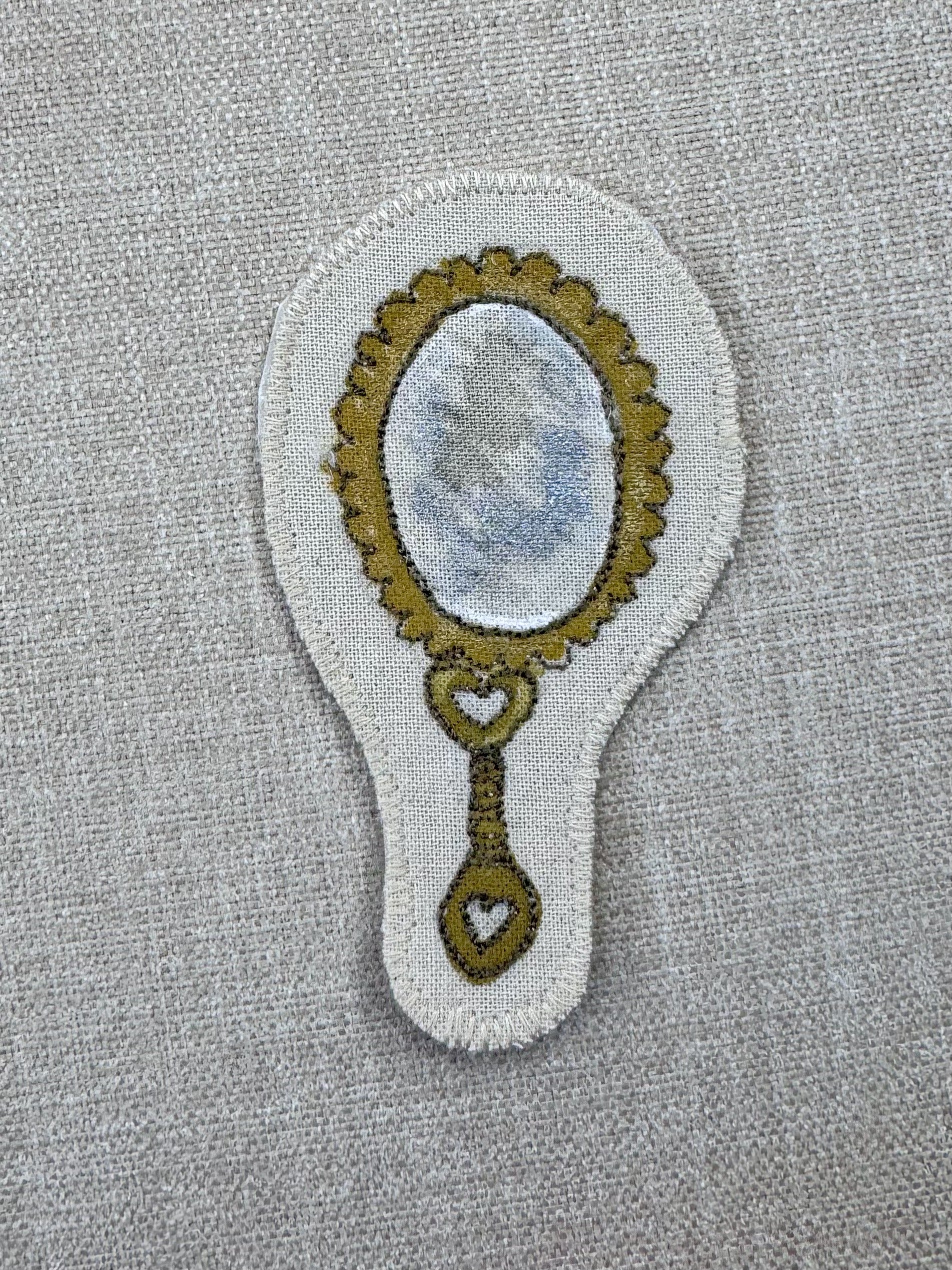 Daffodil Narcissus “Self Love” Talisman – Free Motion Embroidered Patch / Bag Charm image 7