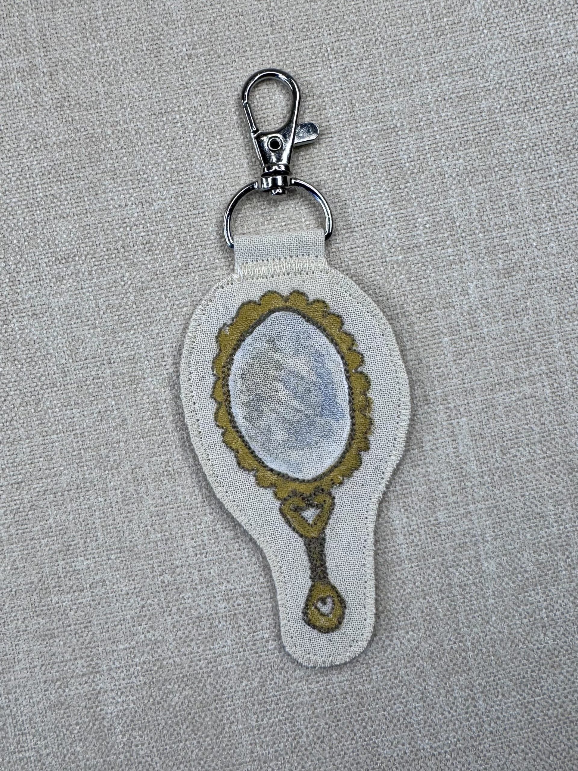 Daffodil Narcissus “Self Love” Talisman – Free Motion Embroidered Patch / Bag Charm image 2