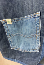 Selkie “Seal – Freedom” Wearable Art – Upcycled oversized denim Gilet image 10