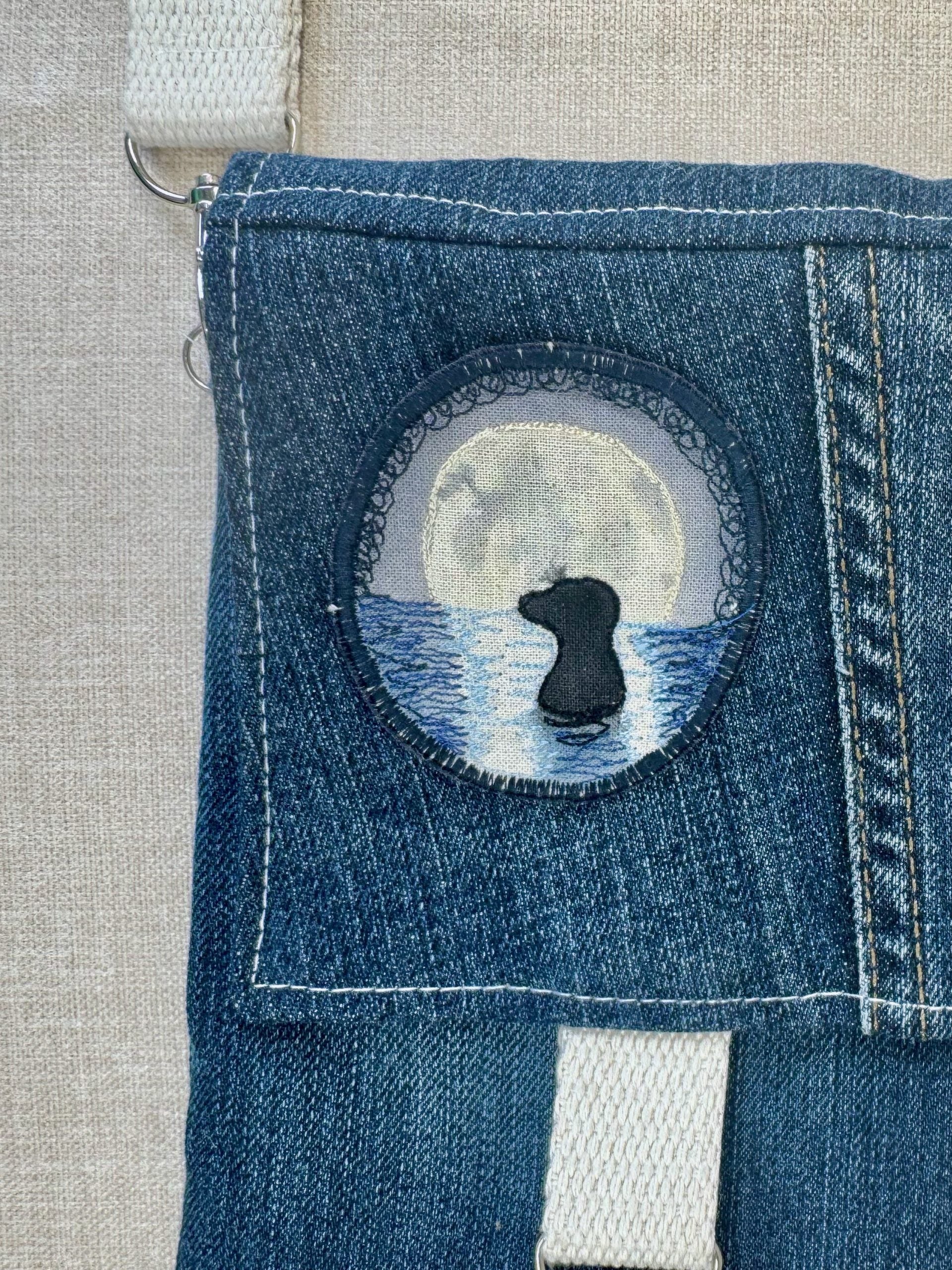 Selkie “True Nature” Talisman – Free Motion Embroidered Patch / Bag Charm image 3