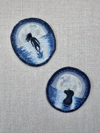 Selkie “Shapeshift” Talisman – Free Motion Embroidered Patch / Bag Charm image 7
