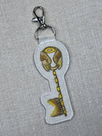 Cowslip Primrose “Faith” Talisman – Free Motion Embroidered Patch / Bag Charm image