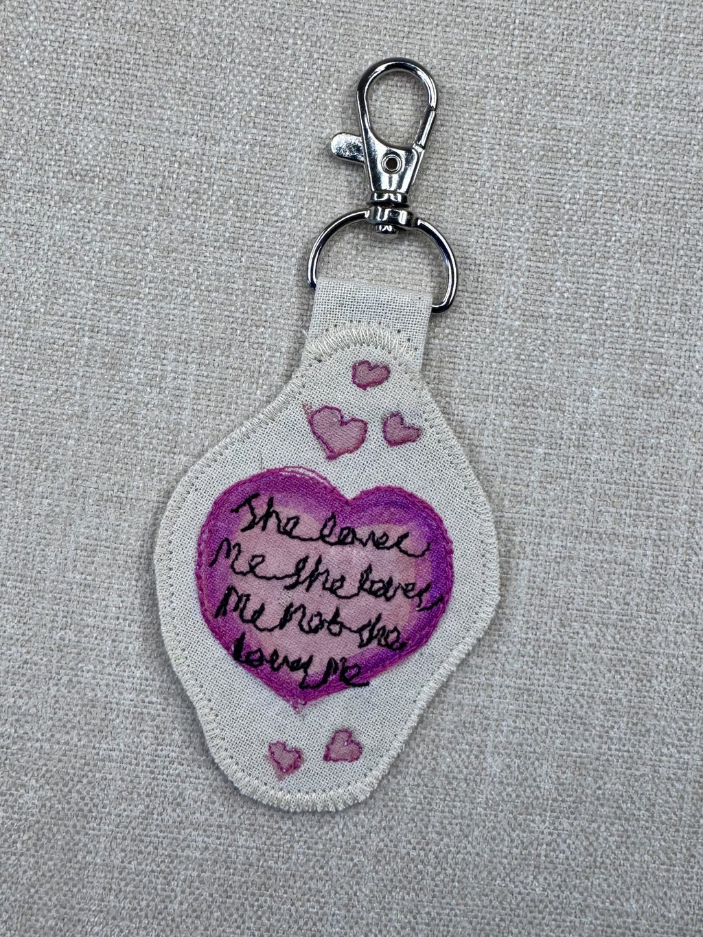 Daisy “He Loves Me, He Loves Me Not” Talisman – Free Motion Embroidered Patch / Bag Charm image