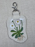 Daisy “He Loves Me, He Loves Me Not” Talisman – Free Motion Embroidered Patch / Bag Charm image