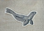 Selkie “Seal – Freedom” Talisman – Free Motion Embroidered Patch / Bag Charm - Iron-on Patch image