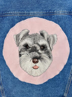 Custom Pet Portrait Commission — Free Motion Embroidered Dog, Cat & Horse Wearable Art image 2