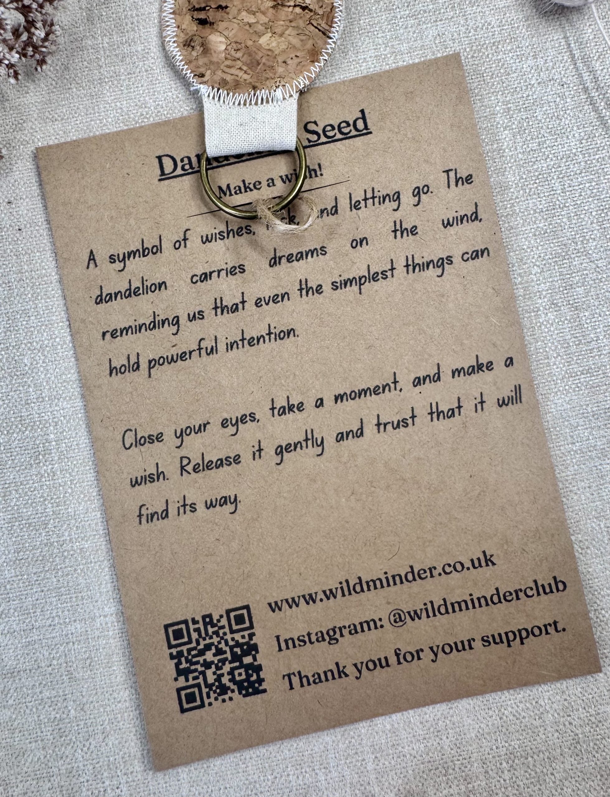Dandelion Seed Talisman Key Ring image 1