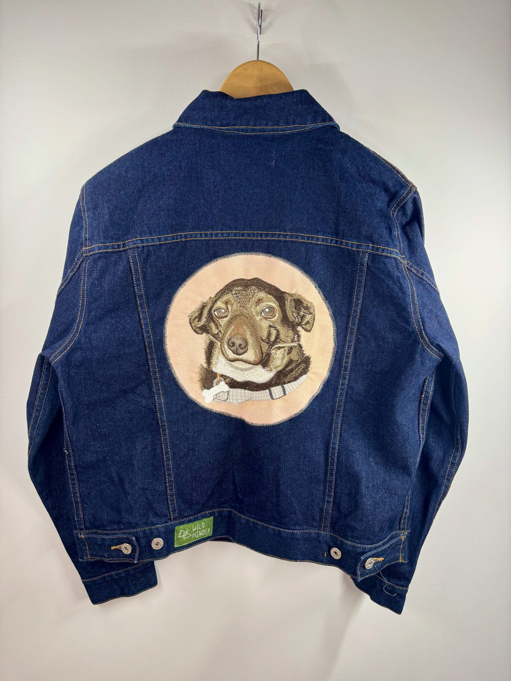 Custom Pet Portrait Commission — Free Motion Embroidered Dog, Cat & Horse Wearable Art - Source for Me image