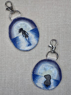 Selkie “True Nature” Talisman – Free Motion Embroidered Patch / Bag Charm image 7