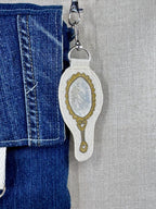 Daffodil Narcissus “Self Love” Talisman – Free Motion Embroidered Patch / Bag Charm image 5