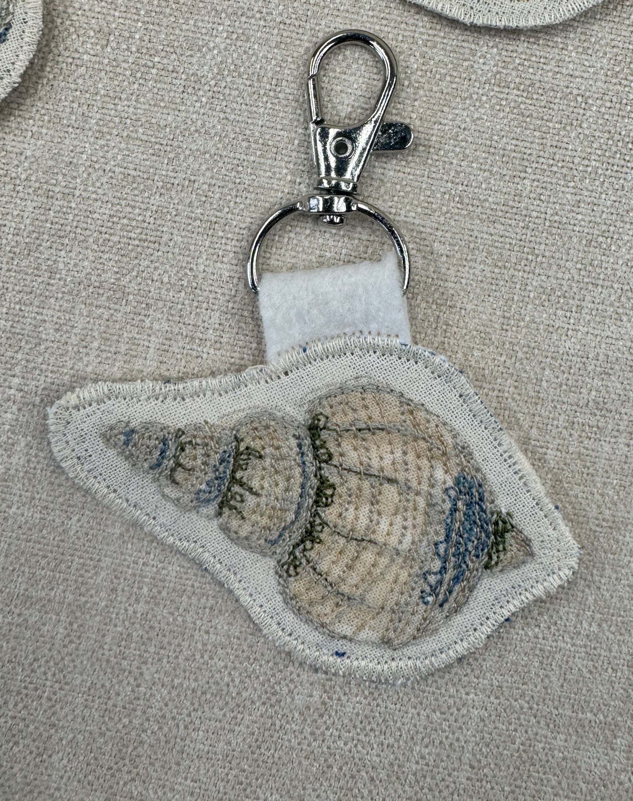 Selkie “The Reminders - Shell” Talismans – Free Motion Embroidered Patch / Bag Charm image 14