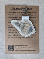 Selkie “The Reminders - Shell” Talismans – Free Motion Embroidered Patch / Bag Charm image 8