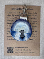 Selkie “True Nature” Talisman – Free Motion Embroidered Patch / Bag Charm image 1