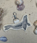 Selkie “Seal – Freedom” Talisman – Free Motion Embroidered Patch / Bag Charm image 0