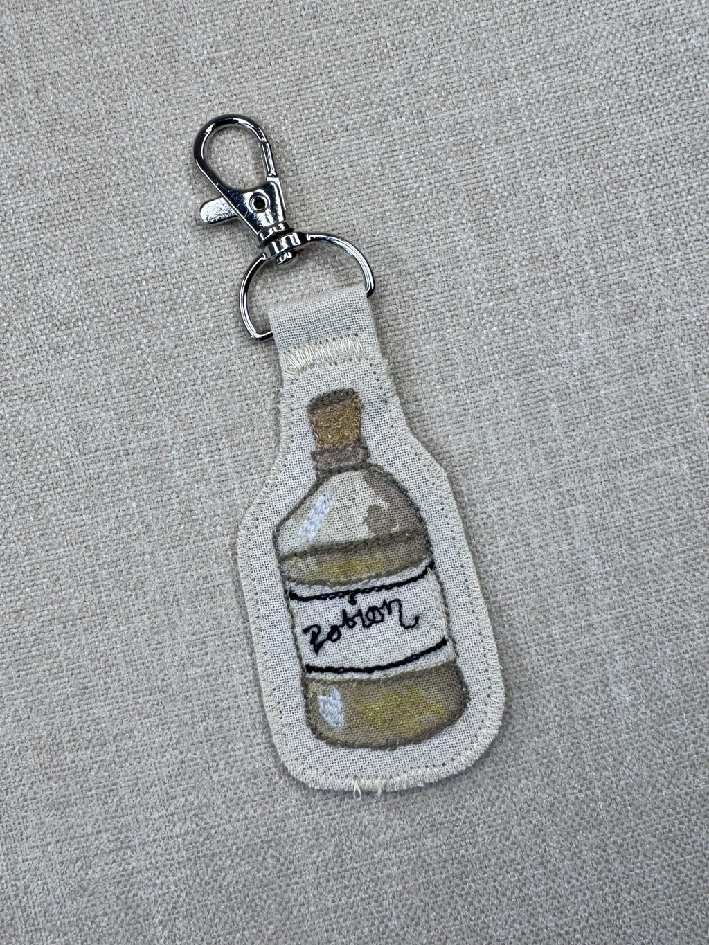 Dandelion “Healing” Talisman – Free Motion Embroidered Patch / Bag Charm image