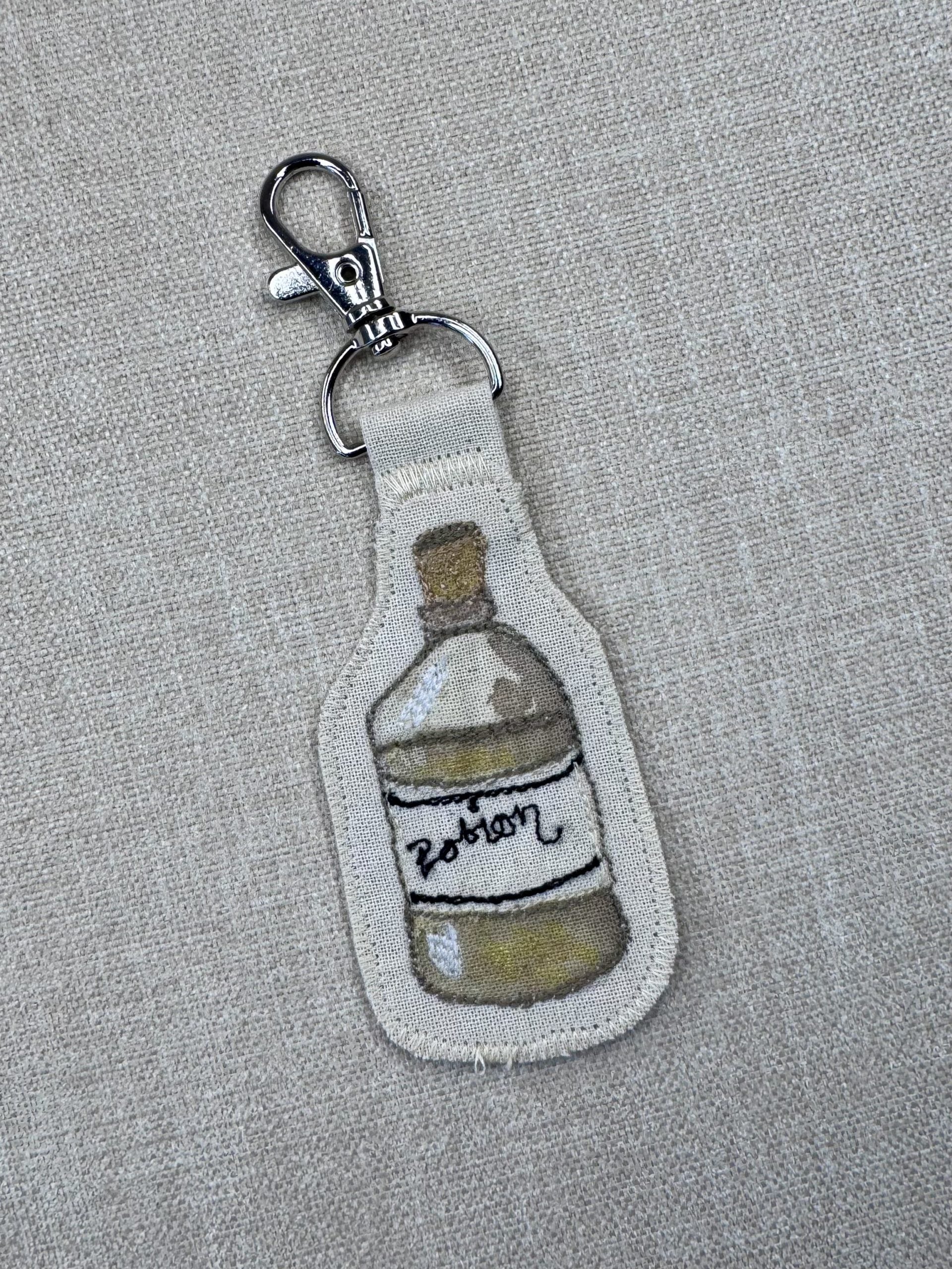 Dandelion “Healing” Talisman – Free Motion Embroidered Patch / Bag Charm image