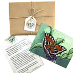 Peacock Butterfly Embroidery Print - "Protection" image 4
