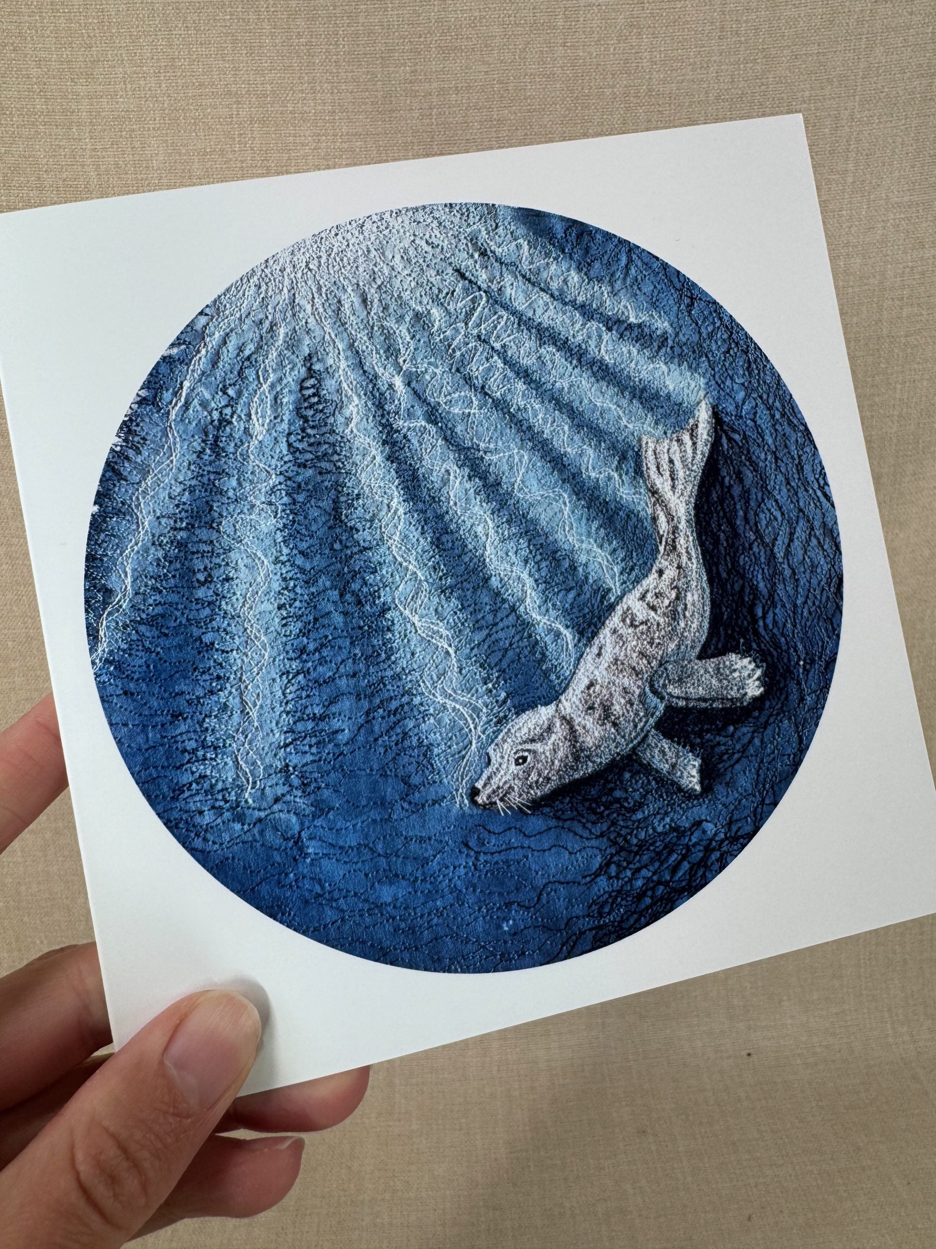 Selkie “Seal – Freedom” Greetings Card image 3