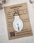 Dandelion Seed Talisman Key Ring image 0
