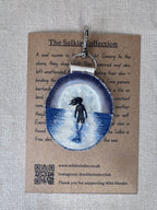 Selkie “Shapeshift” Talisman – Free Motion Embroidered Patch / Bag Charm image 1