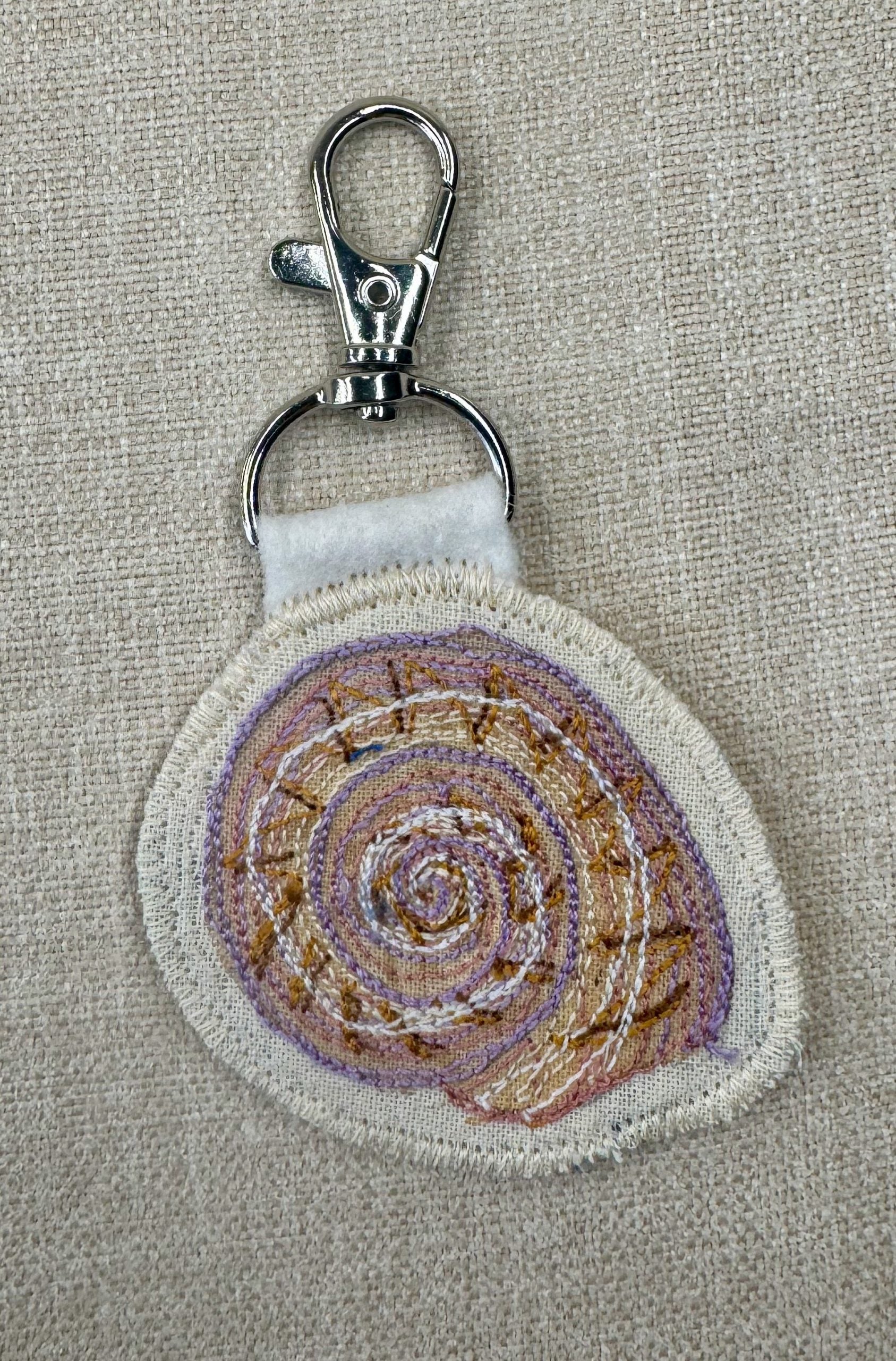 Selkie “The Reminders - Shell” Talismans – Free Motion Embroidered Patch / Bag Charm image 15