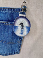 Selkie “Shapeshift” Talisman – Free Motion Embroidered Patch / Bag Charm image 2