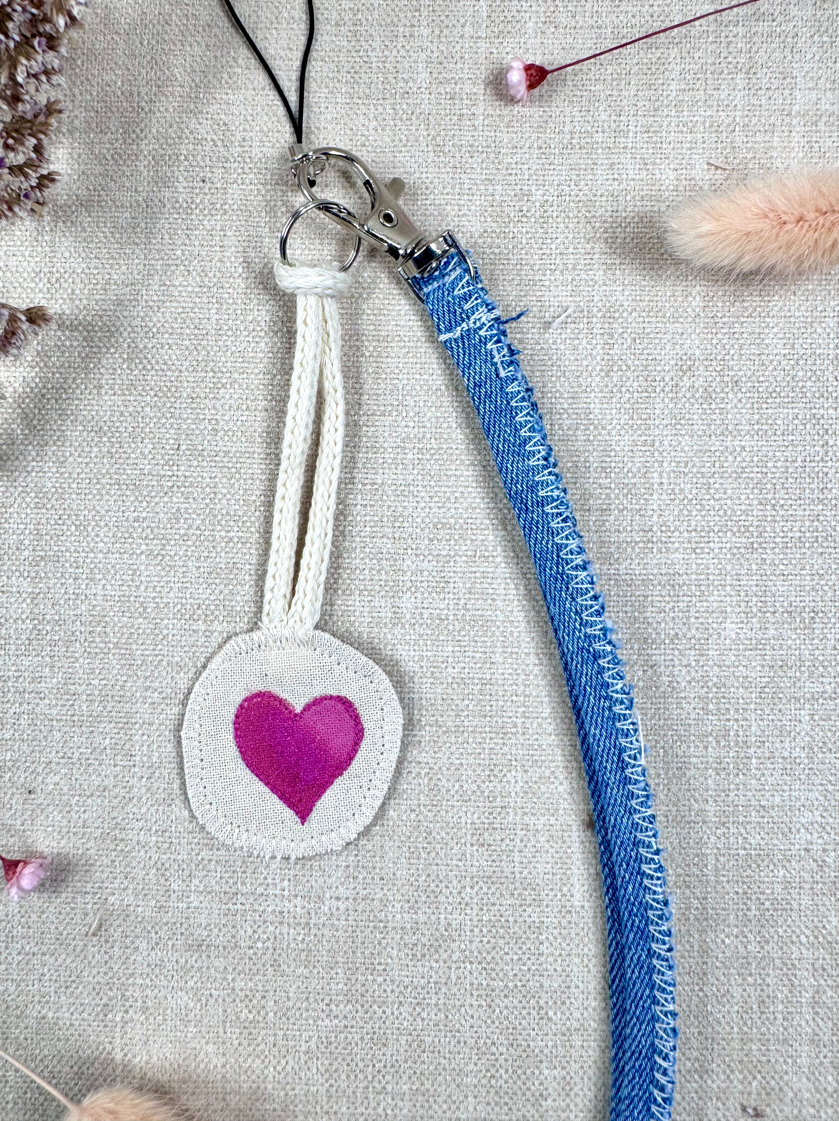 Upcycled Denim Phone Strap