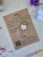 Heart "Love" Talisman Key Ring