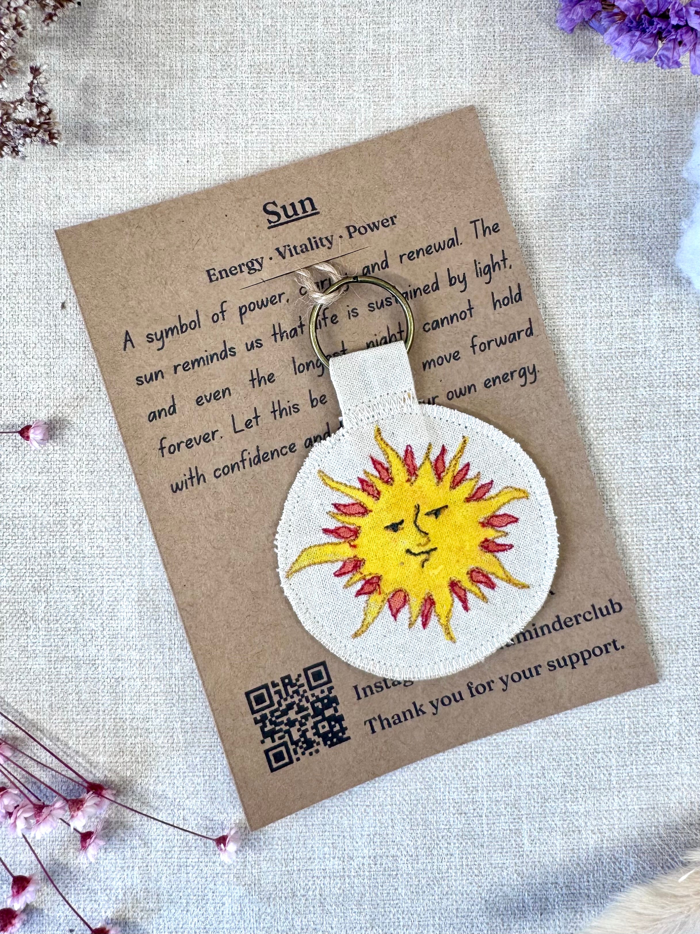 Sun "Power" Talisman Key Ring