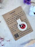 Lady Bird "Good Luck" Talisman Key Ring