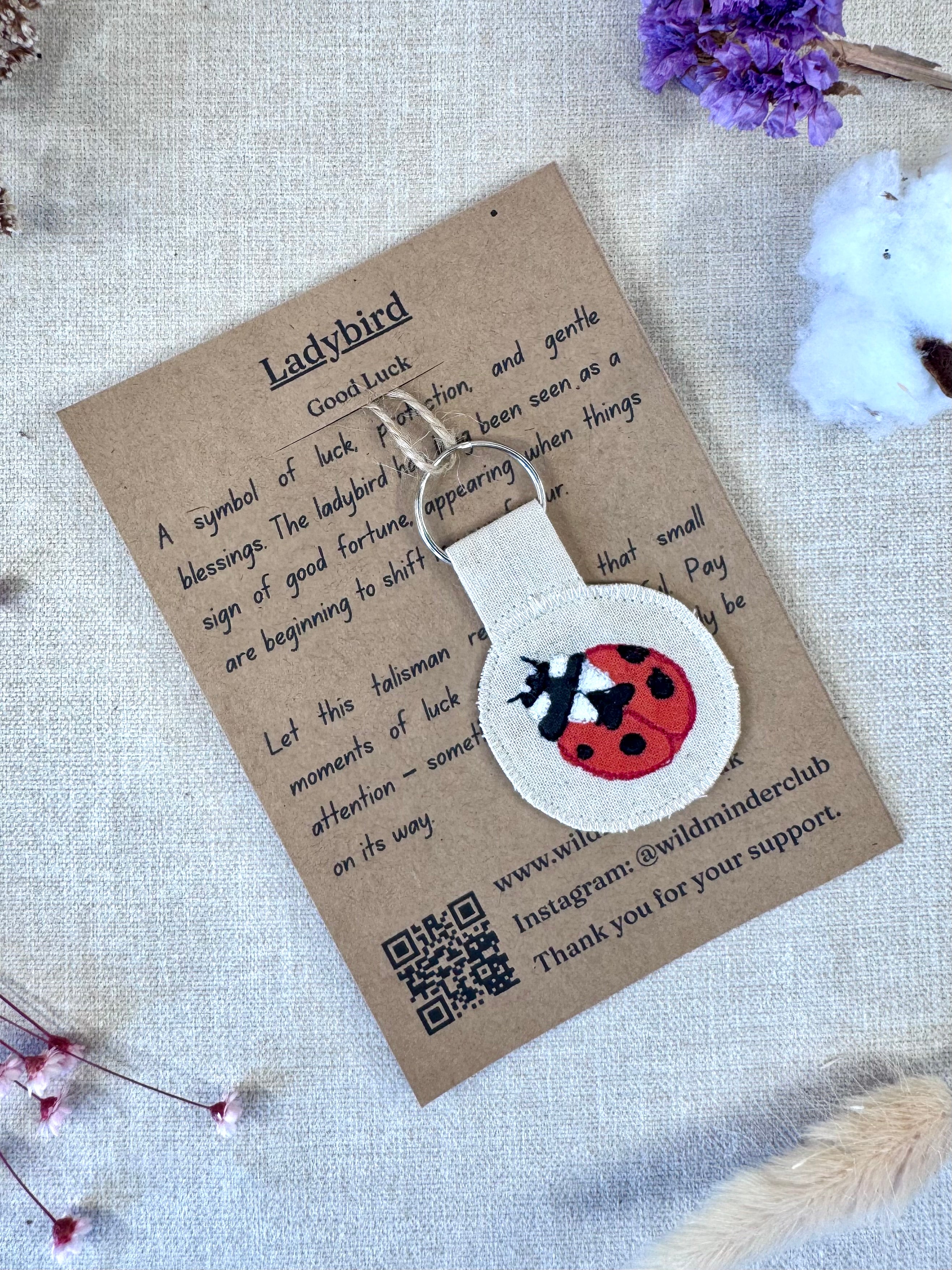 Lady Bird "Good Luck" Talisman Key Ring
