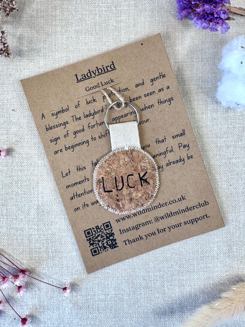 Lady Bird "Good Luck" Talisman Key Ring