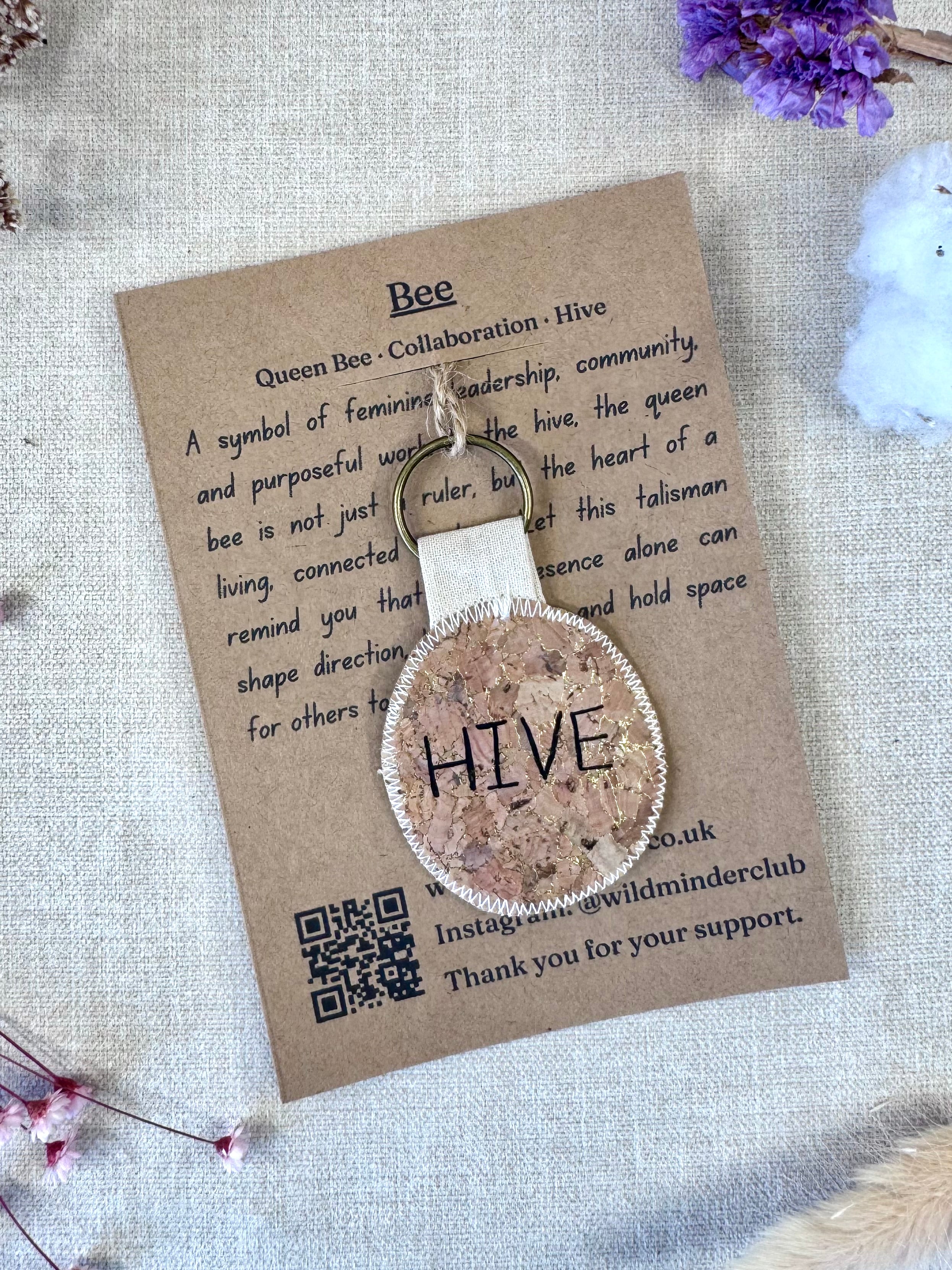 Bee "Purpose" Talisman Key Ring