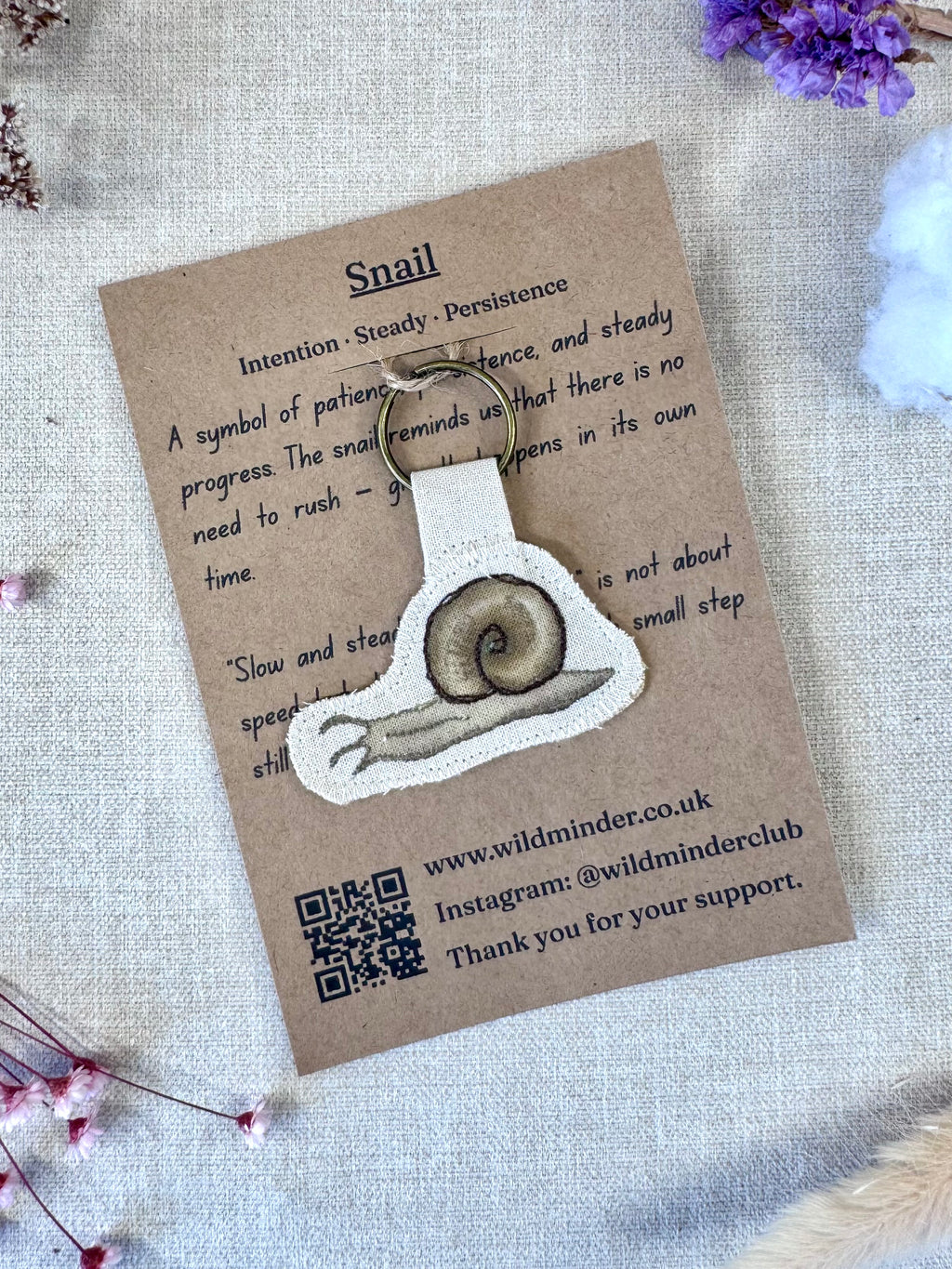 Snail Talisman "Steady" Key Ring
