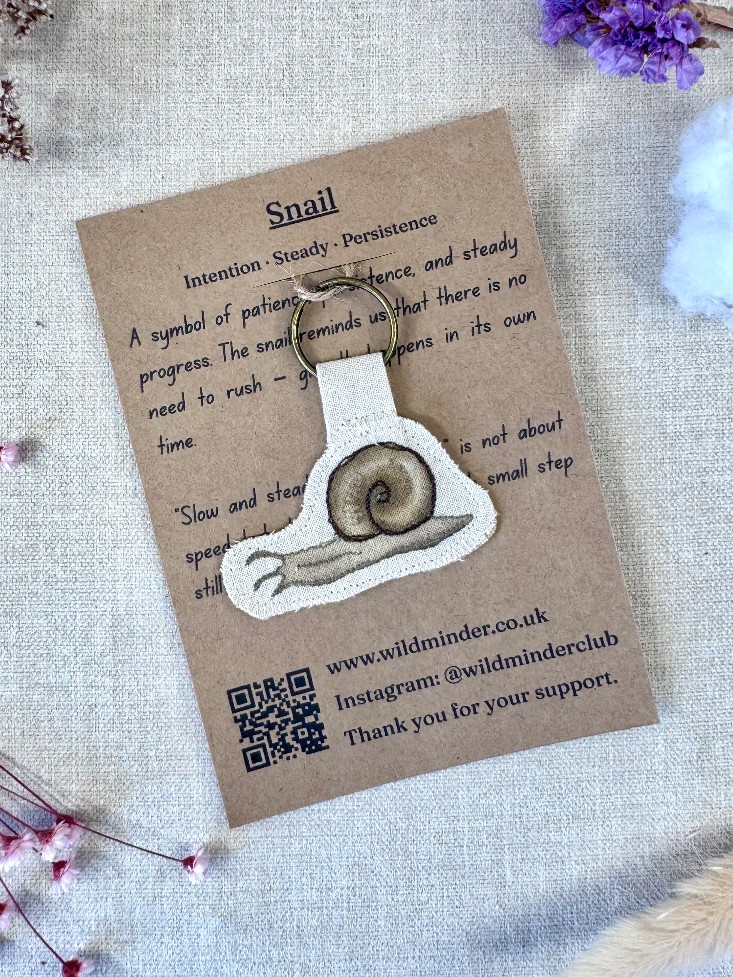 Snail Talisman "Steady" Key Ring