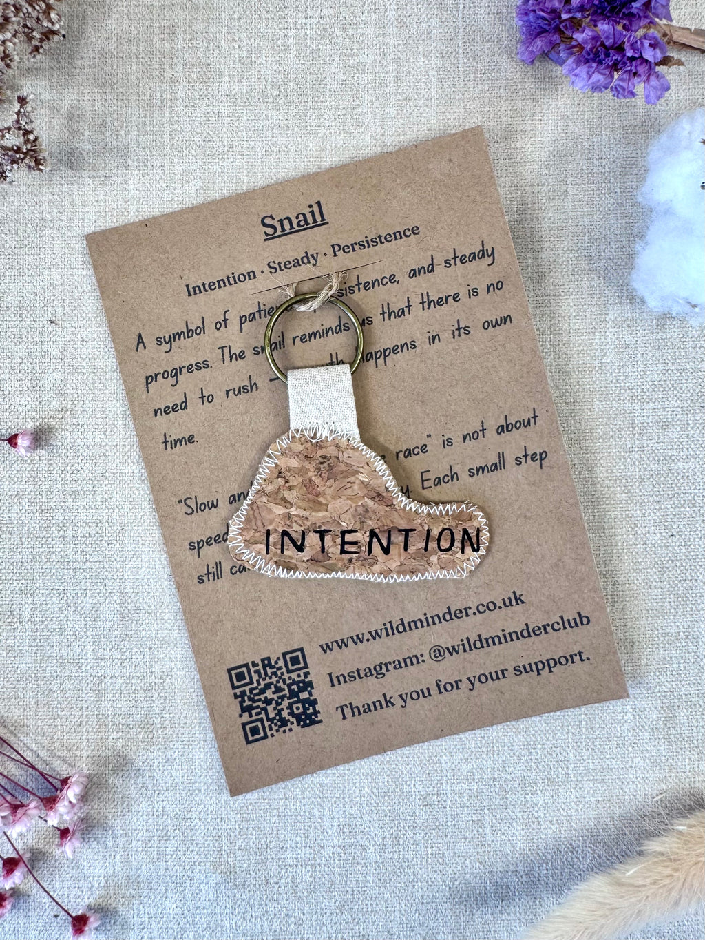 Snail Talisman "Steady" Key Ring