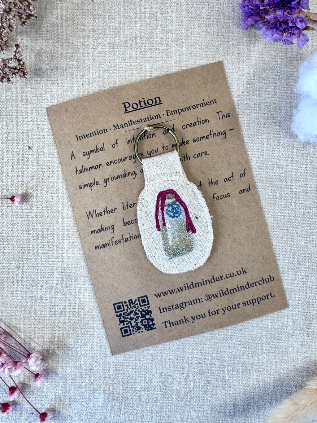 Potion "Manifest" Talisman Key Ring