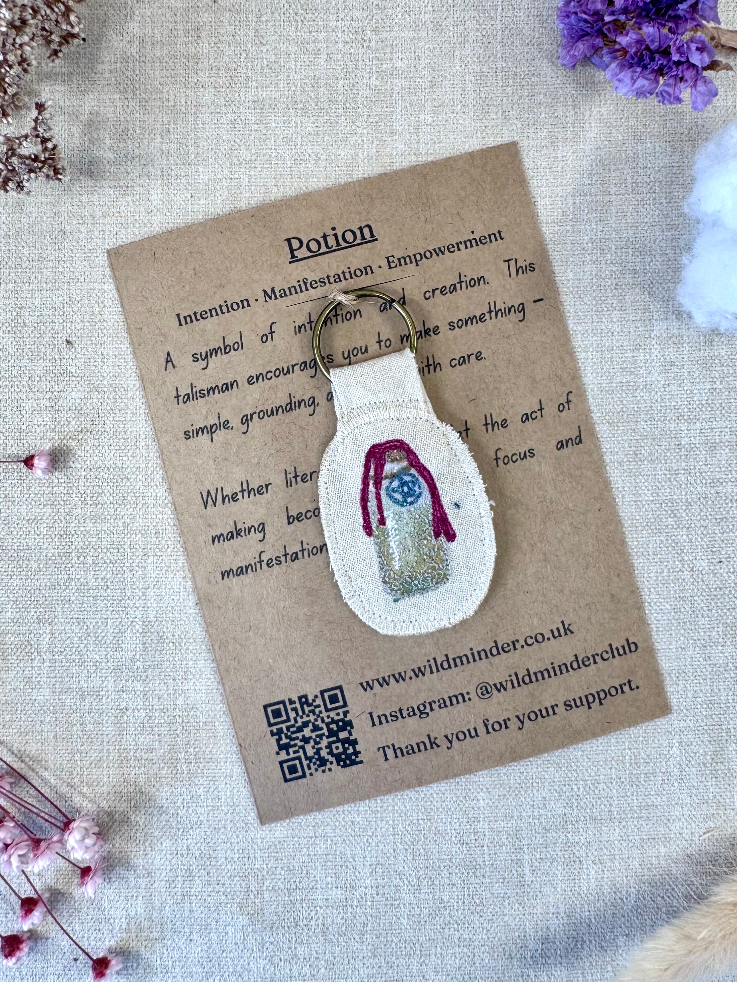 Potion "Manifest" Talisman Key Ring