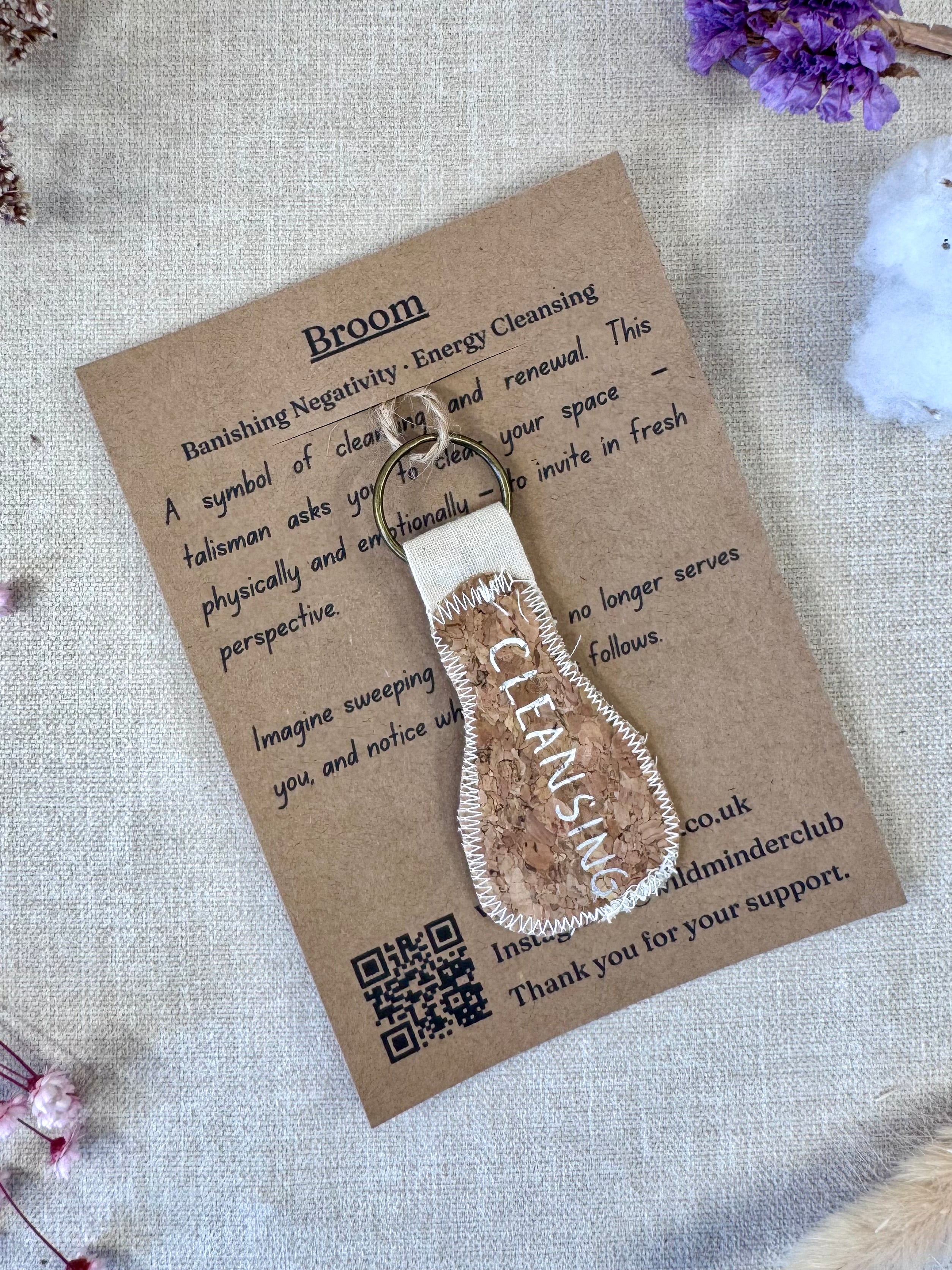 Broom "Cleansing" Talisman Key Ring